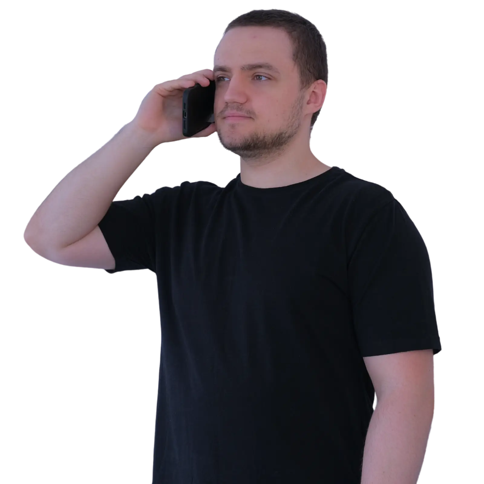 Igor Delega rozmawia przez telefon z klientem